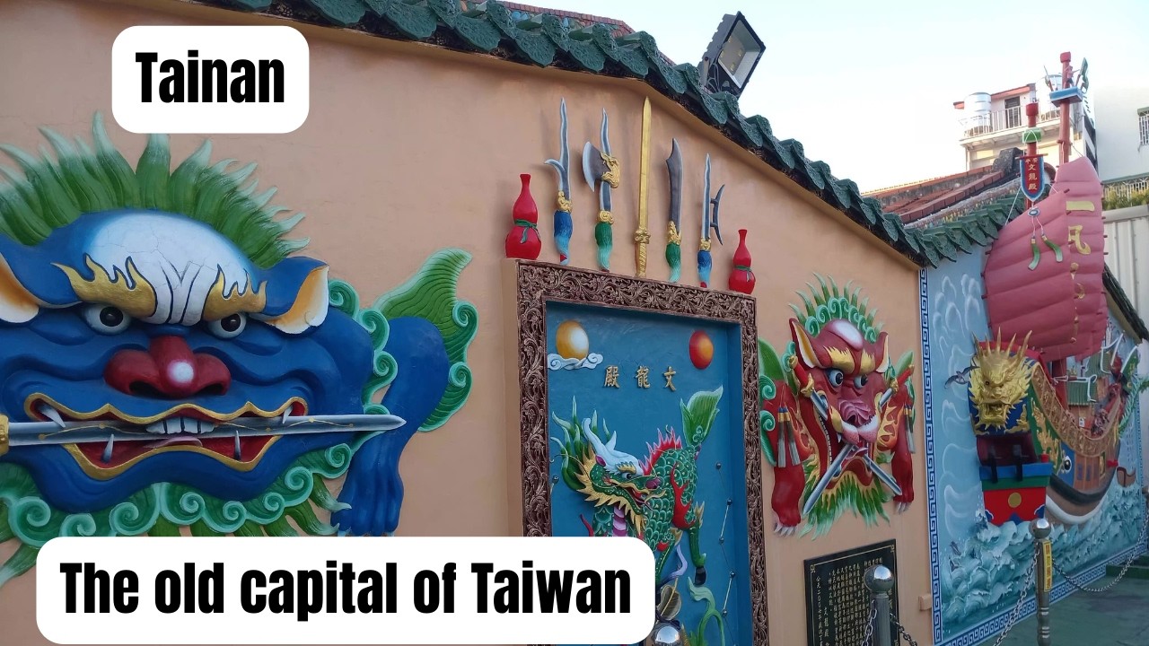 Tainan Walking Tour | Tainan Park, Anping Fort, Temples & burning Boat History