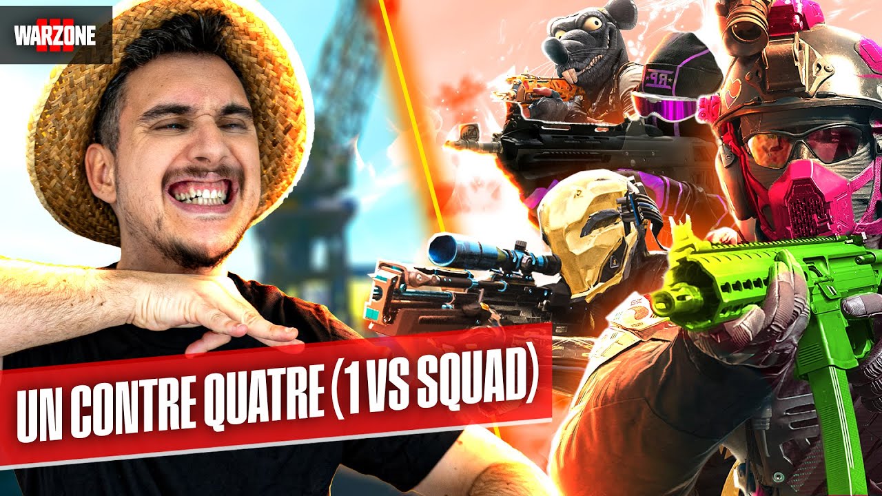 En mode 1 VS SQUAD (solo contre équipe de 4)