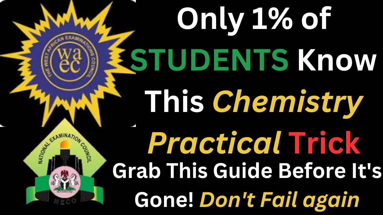 CHEMISTRY EXPERIMENT EXPLANATION with, Marking Guide for Students at all levels.