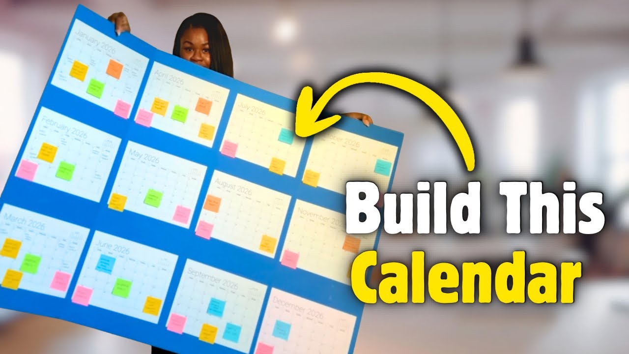 How to Build a Giant 12 Week Year Calendar (step-by-step tutorial) 