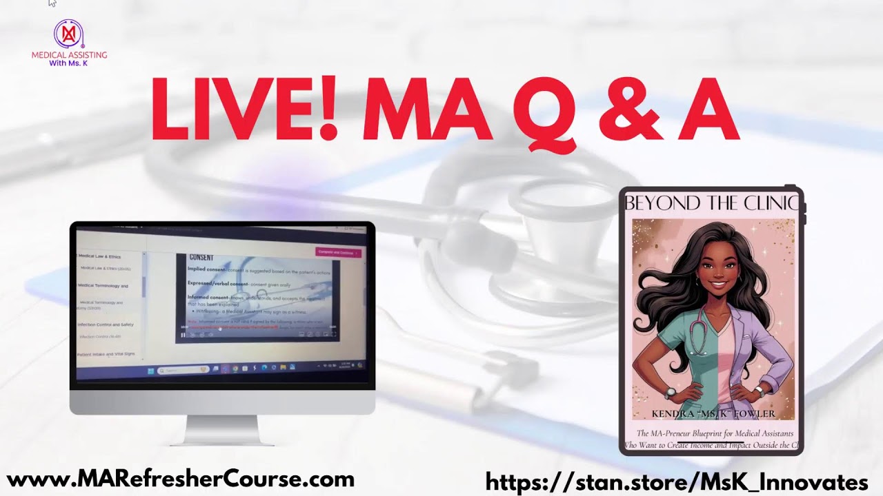 Live MA Q&A + Study session coming on 3/7