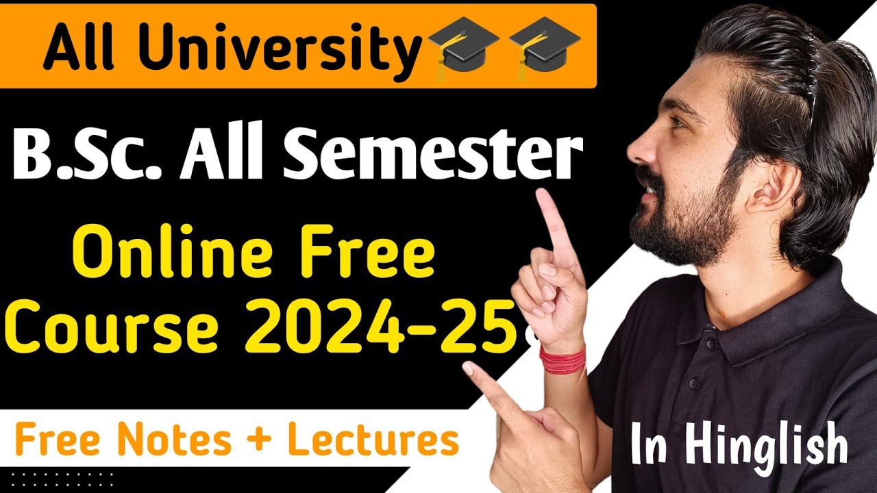 Bsc Semester Complete Course 2024-25 || Bsc Semester Free Lectures || By Dadhich Sir