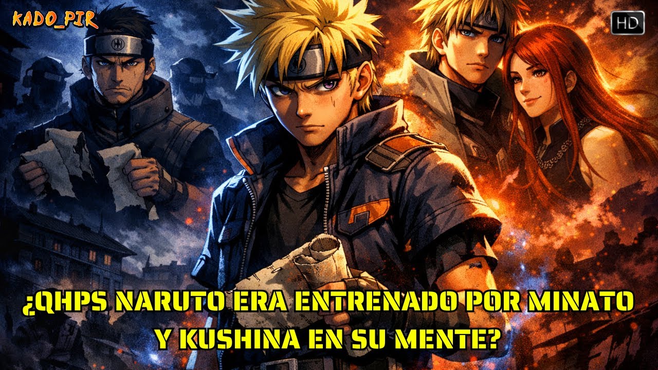 ¿QHPS Naruto era entrenado por Minato y Kushina en su Mente?