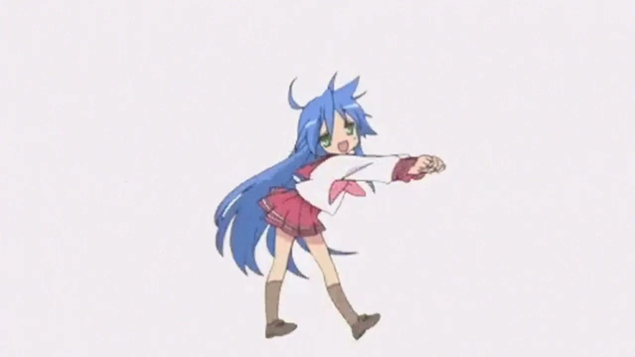 Konata Izumi dancing 1920x1080 wallpaper gif