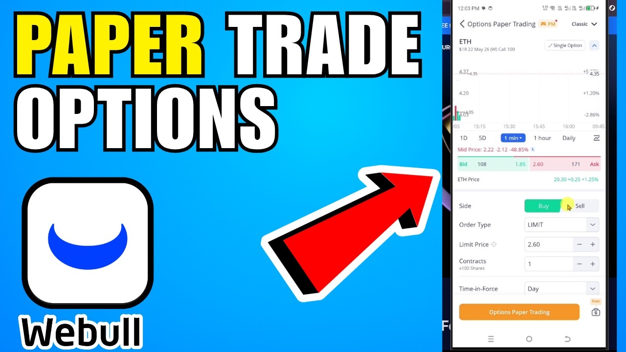 How To Paper Trade Options On Webull Mobile (2026) (Beginners Guide)