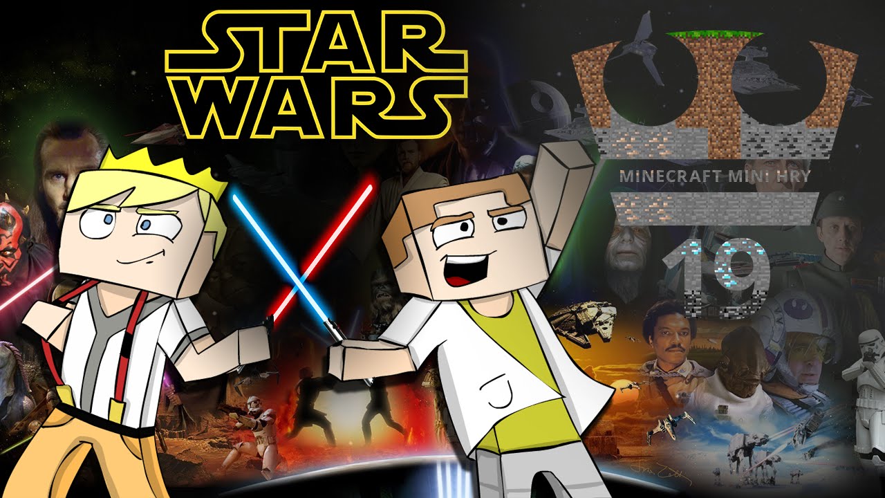 Jirka a GEJMR Hraje - Minecraft Mini hry 19 - Star Wars