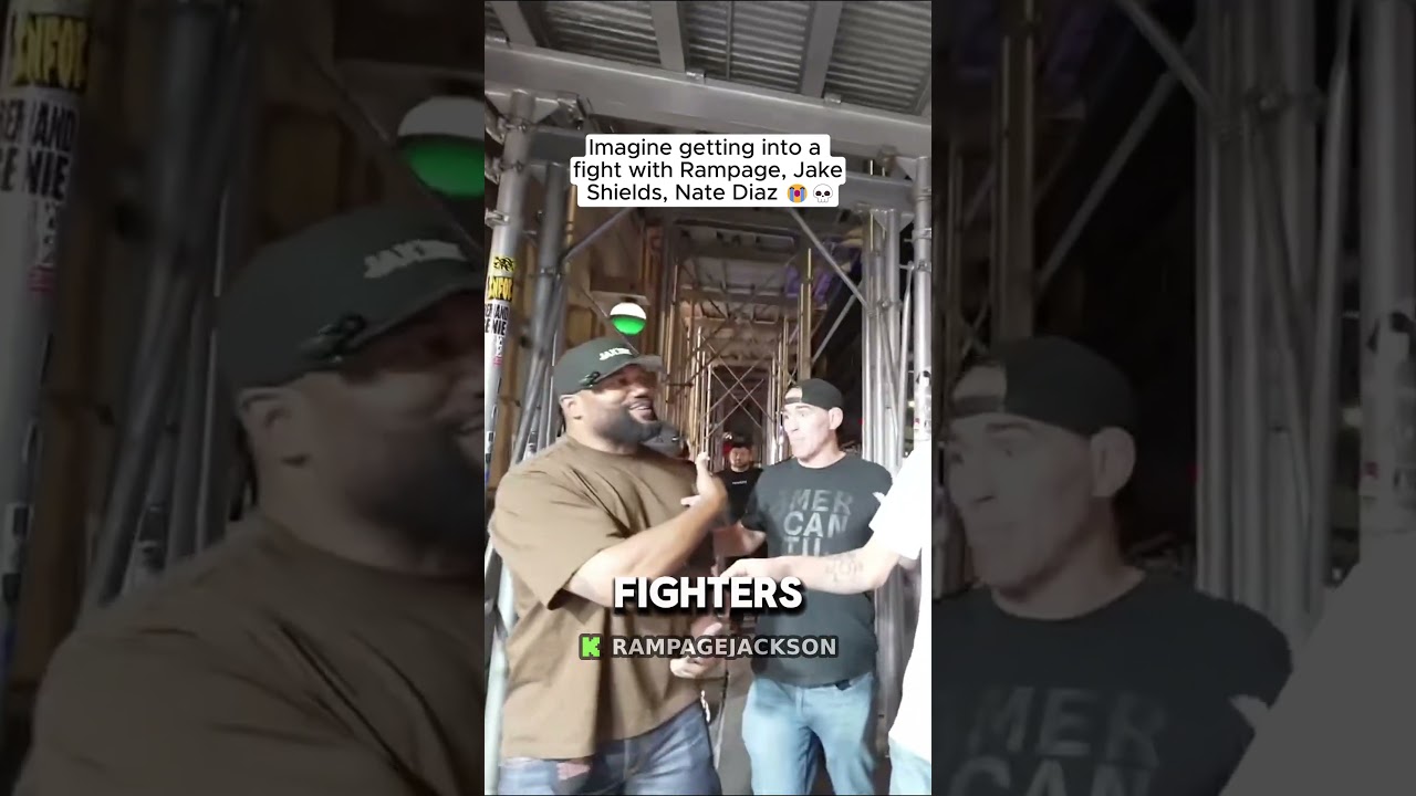 Imagine getting into a fight with Rampage, Jake Shield, Nate Diaz #rampagejackson #ufc #natediaz