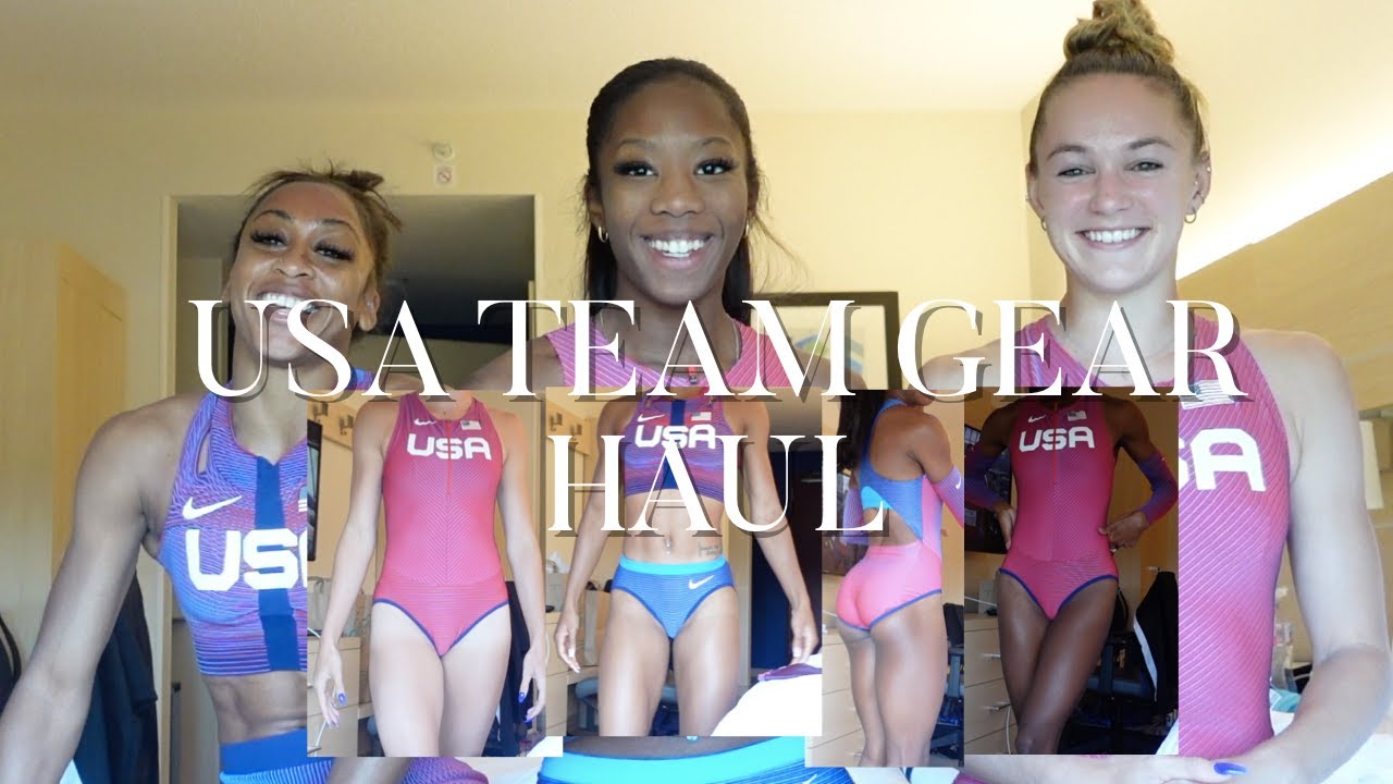 The most chaotic try-on haul ever || USA Team Gear Haul