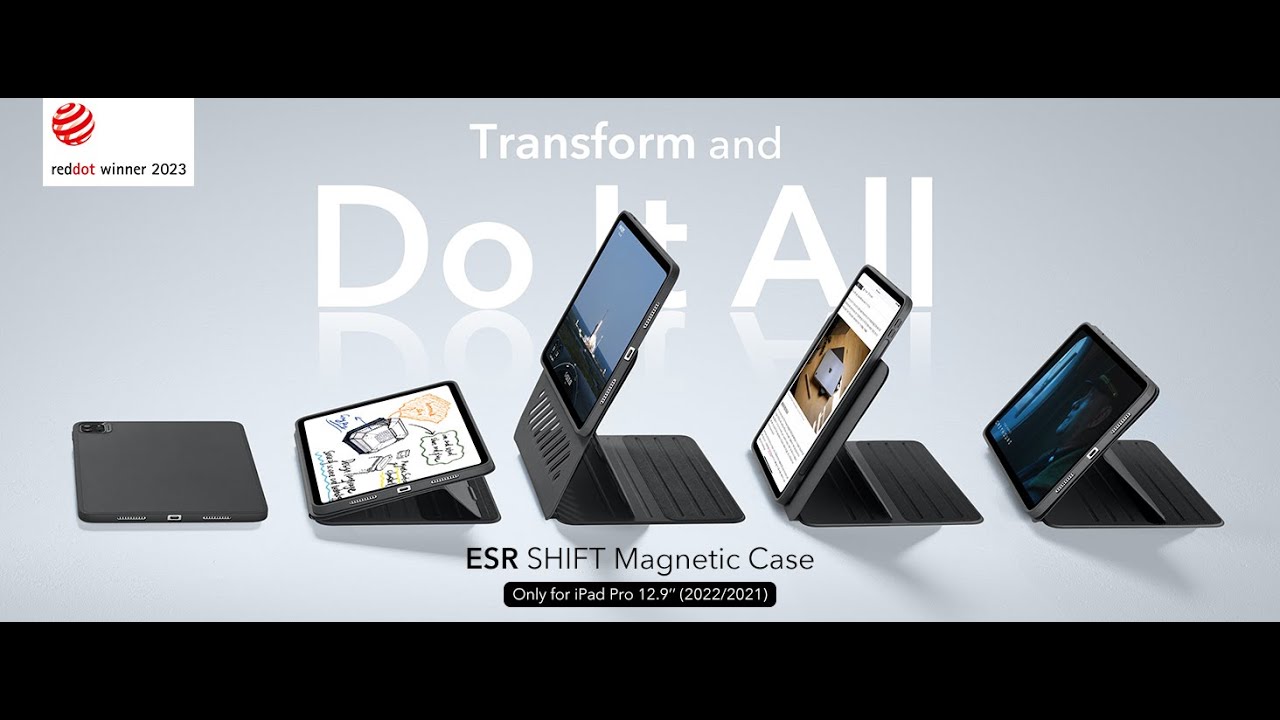 Transform your iPad with the ESR Shift Magnetic Case for the ultimate do-it-all case