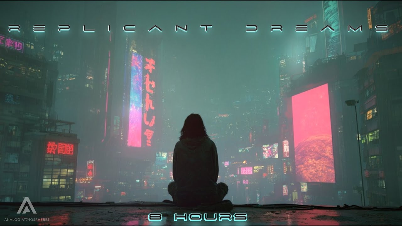 Replicant Dreams | 8‑Hour Blade Runner‑Inspired Rain City Soundscape for Study, Focus & Deep Sleep