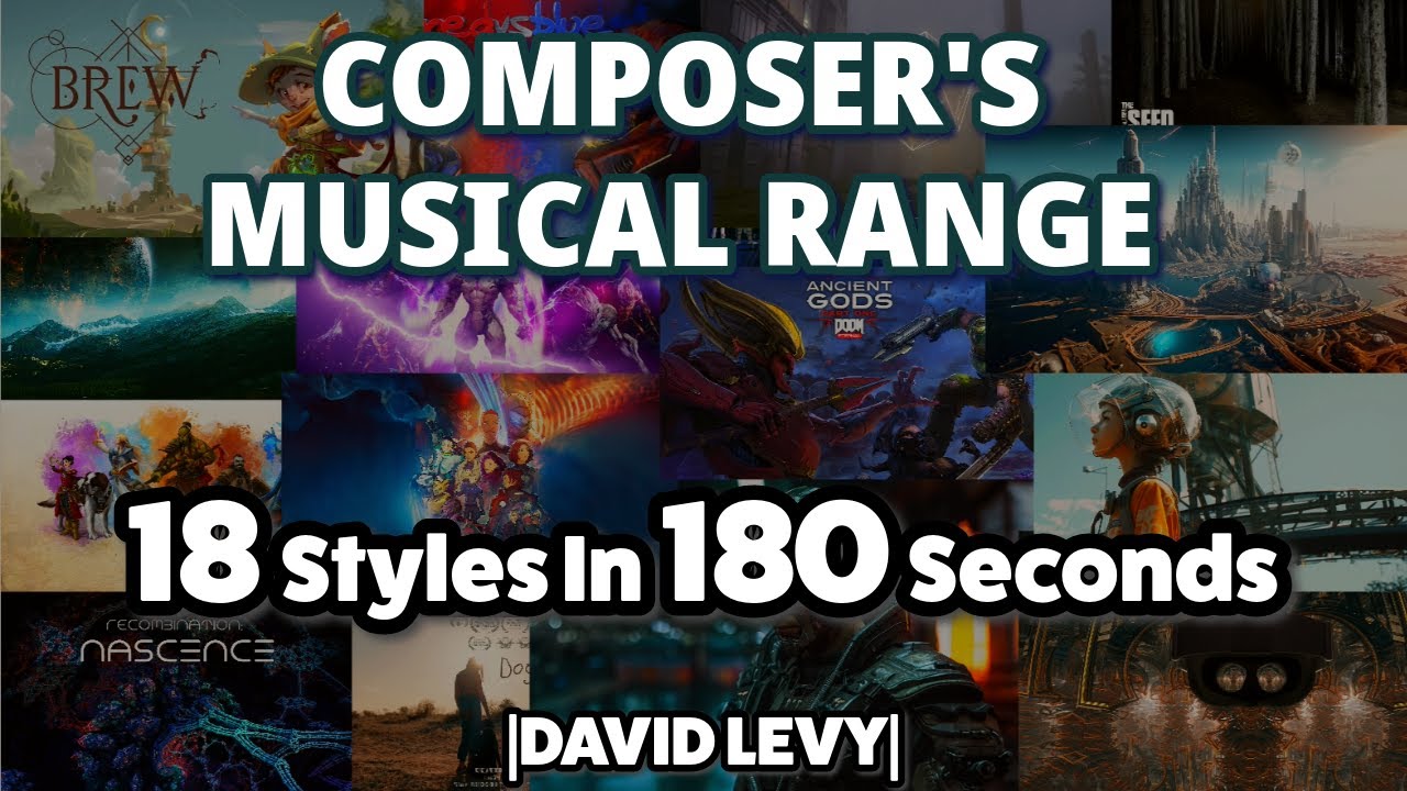Composer's Musical Range | 18 Styles in 180 Seconds | David Levy