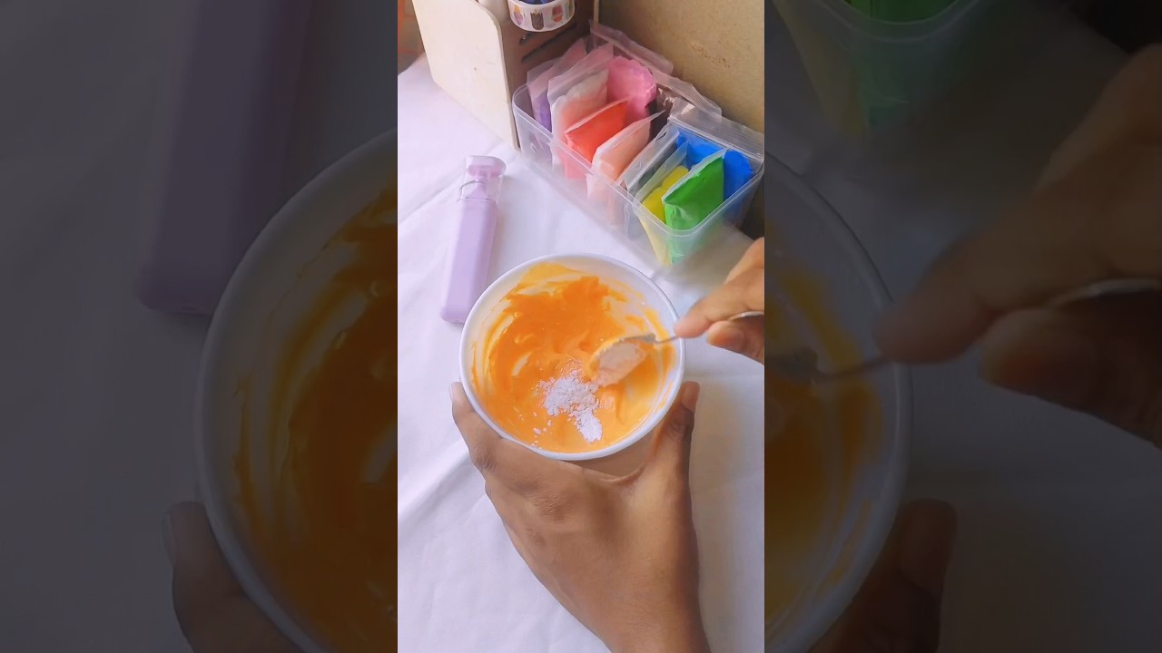 Clay Slime making 💗#youtube #youtubeshorts #easy #@tohasofficial