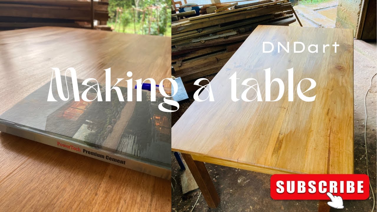 Making a table👉❤️#dndart #wood #woodscraft #woodworking #handmade  #diy #carpentry #furniture