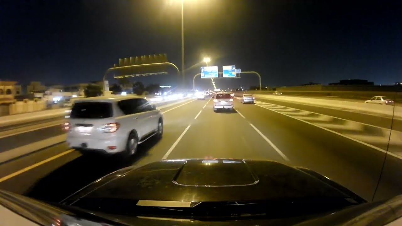 Driving Doha In The Night