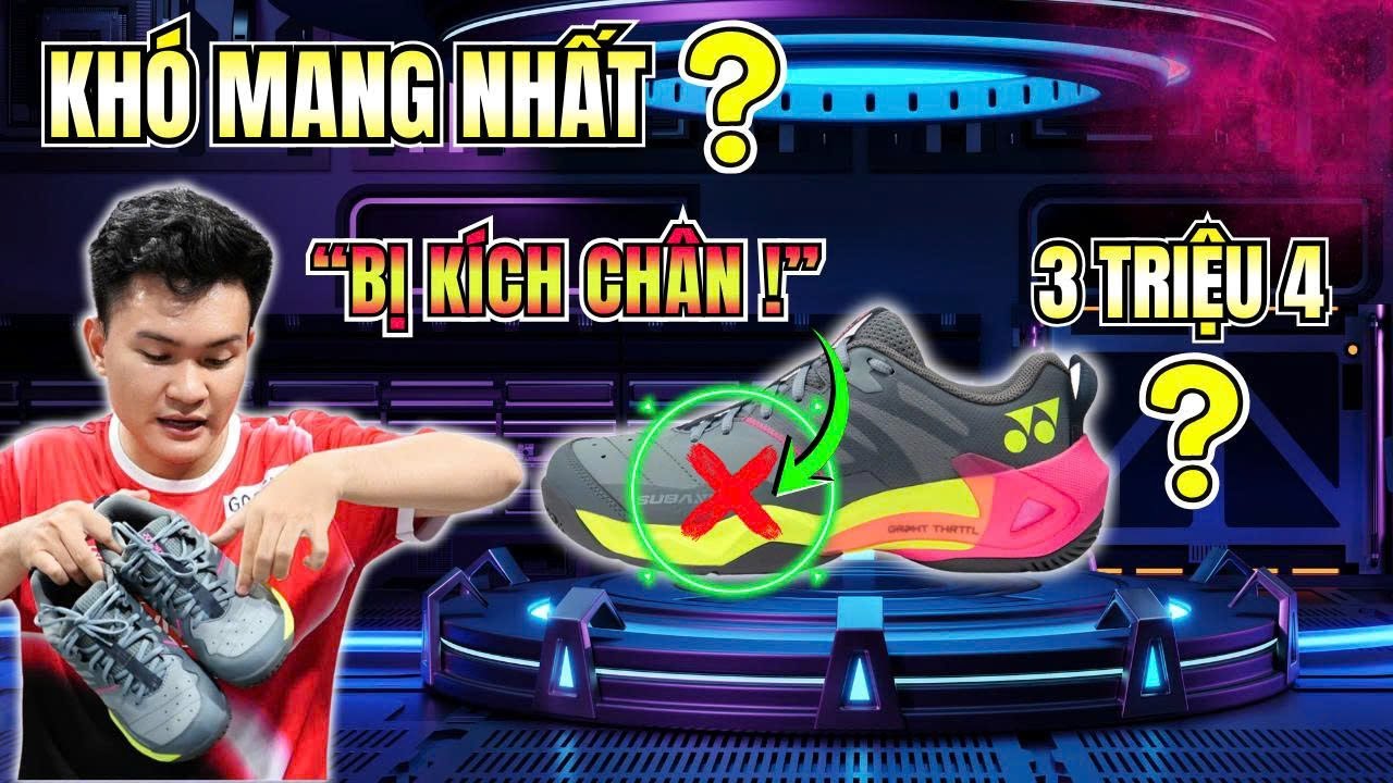SUBAXIA là GIÀY CẦU LÔNG KHÓ MANG NHẤT??? TEST THỰC TẾ giày cầu lông SUBAXIA GT
