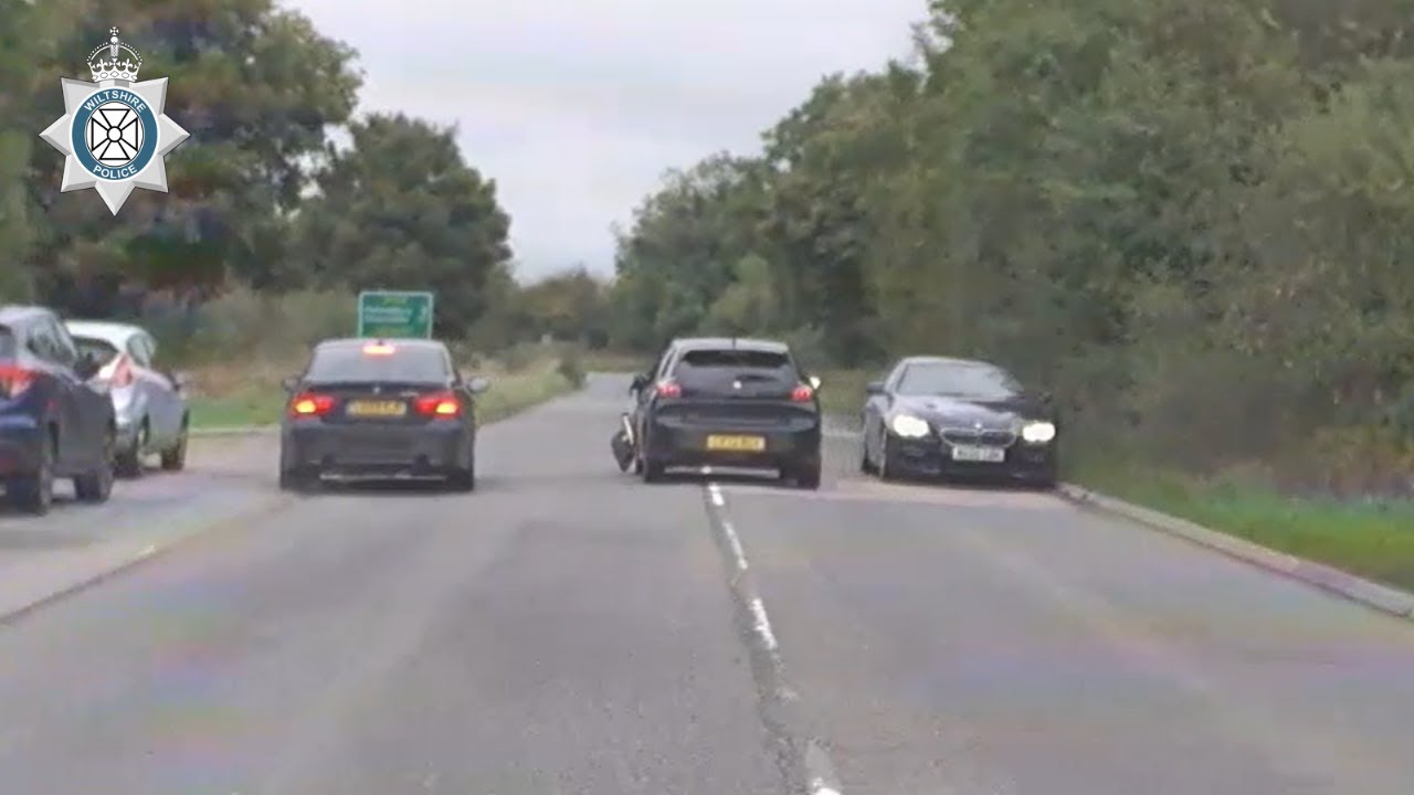 Intense police chase sees drug driver speed down hard shoulder