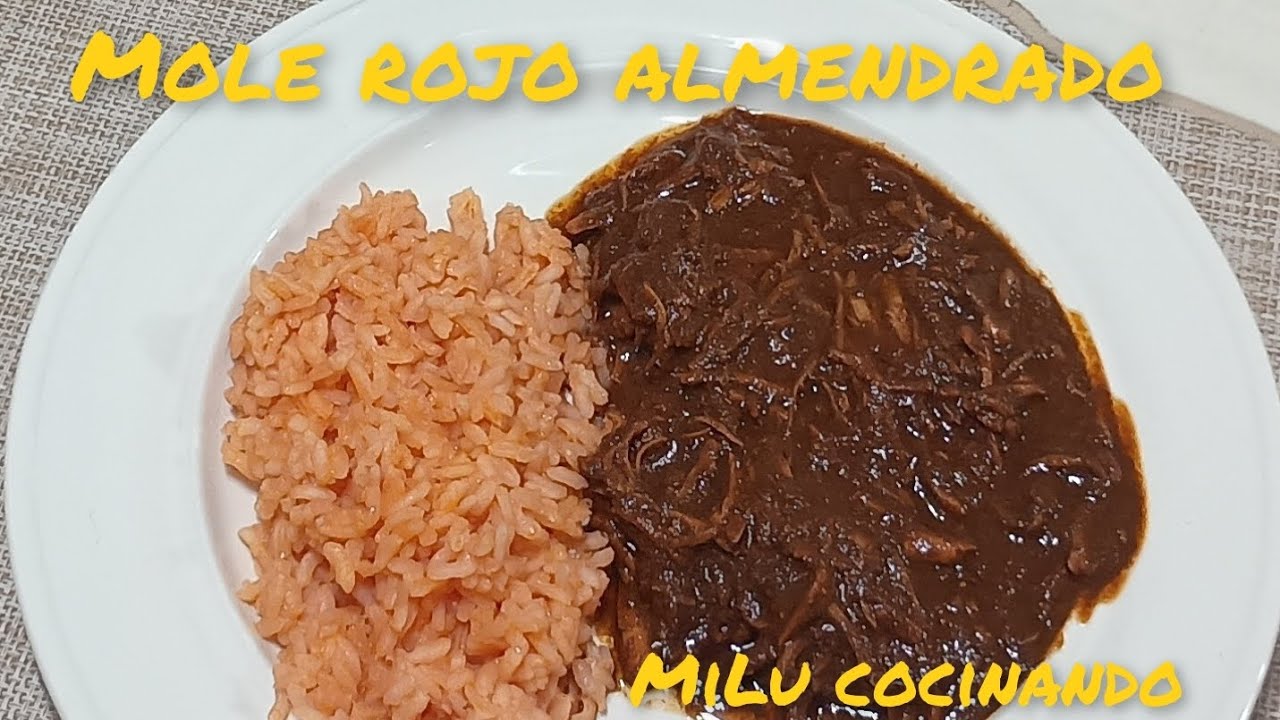 Cómo preparar Mole rojo almendrado en polvo rápido y sabroso