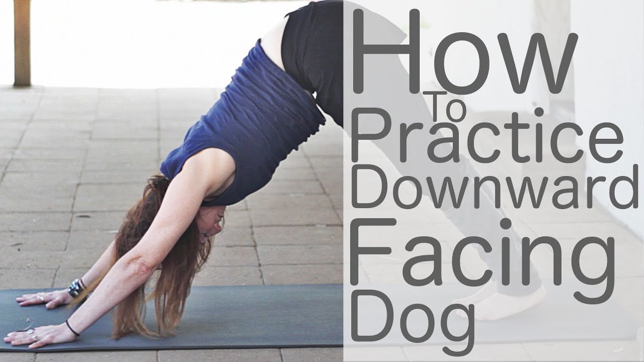 5 Minute Yoga Poses: How to Practice Downward Facing Dog | Fightmaster Yoga Videos