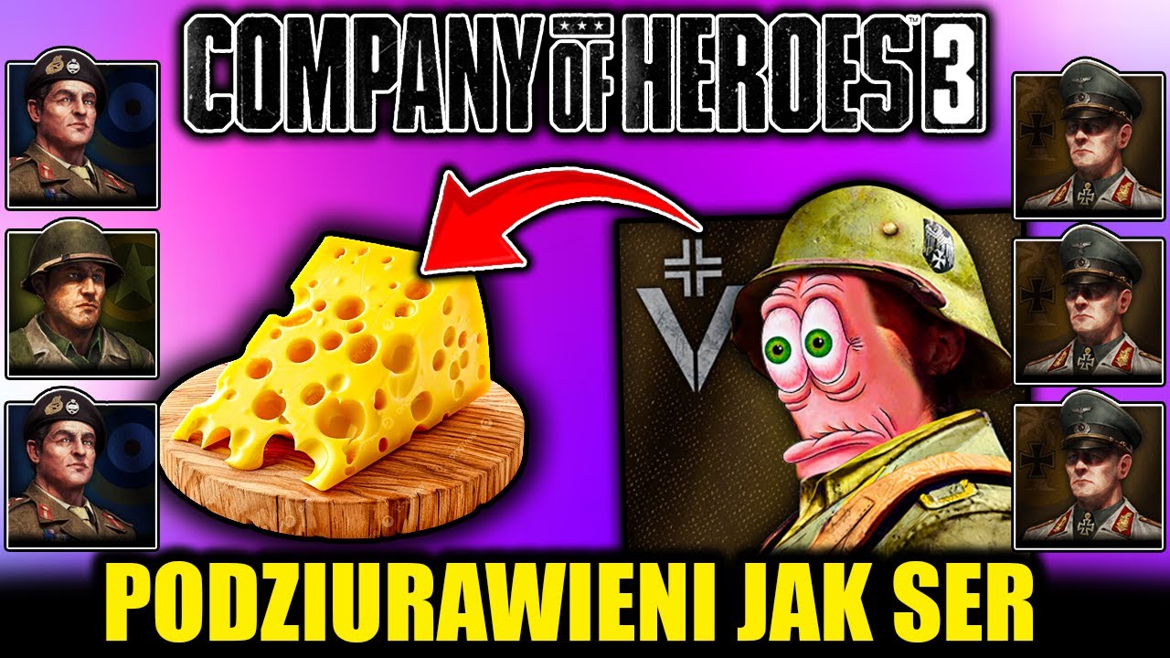 Wrogowie DZIURAWIENI niczym SER! | CoH3 3v3
