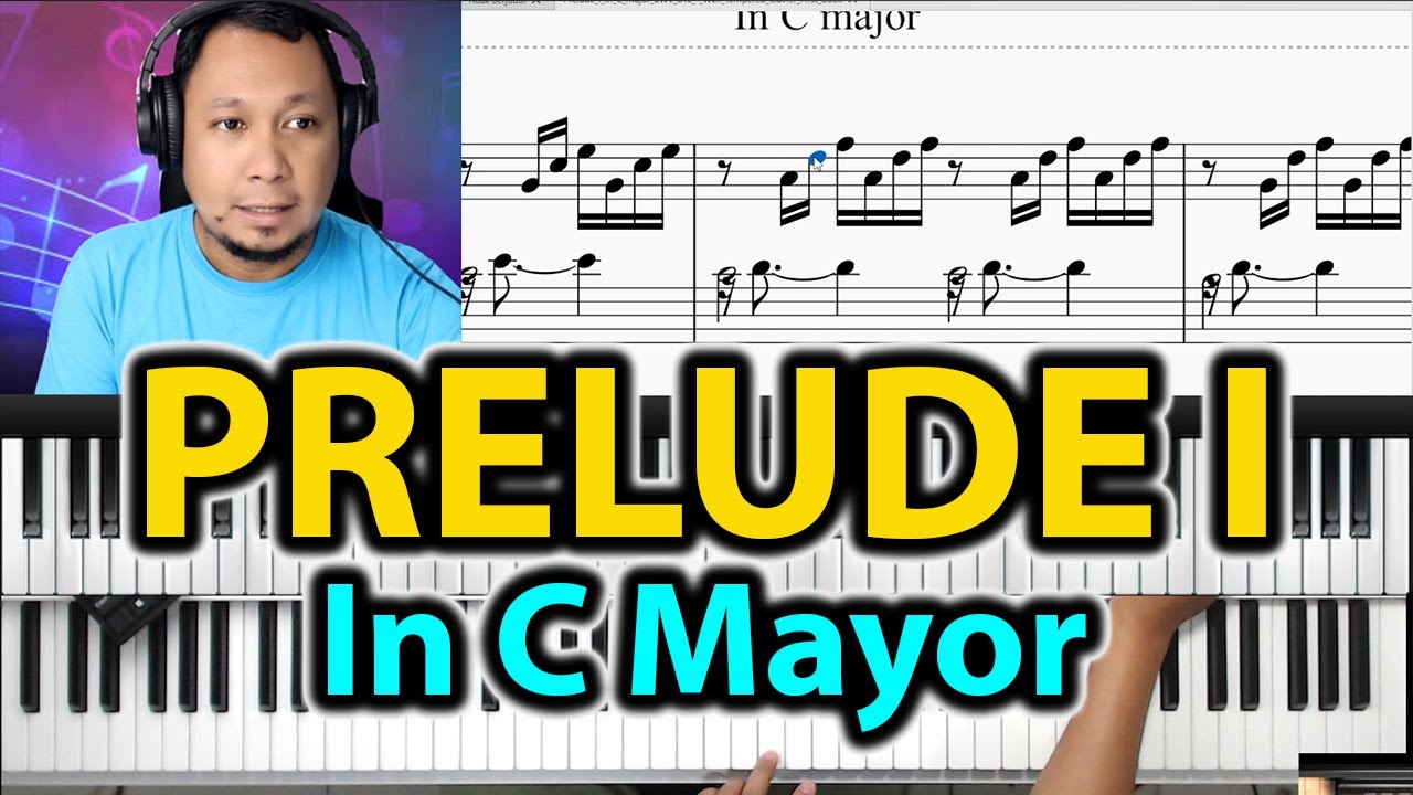 Prelude I in C mayor Bar 1-8 | Belajar Piano Keyboard