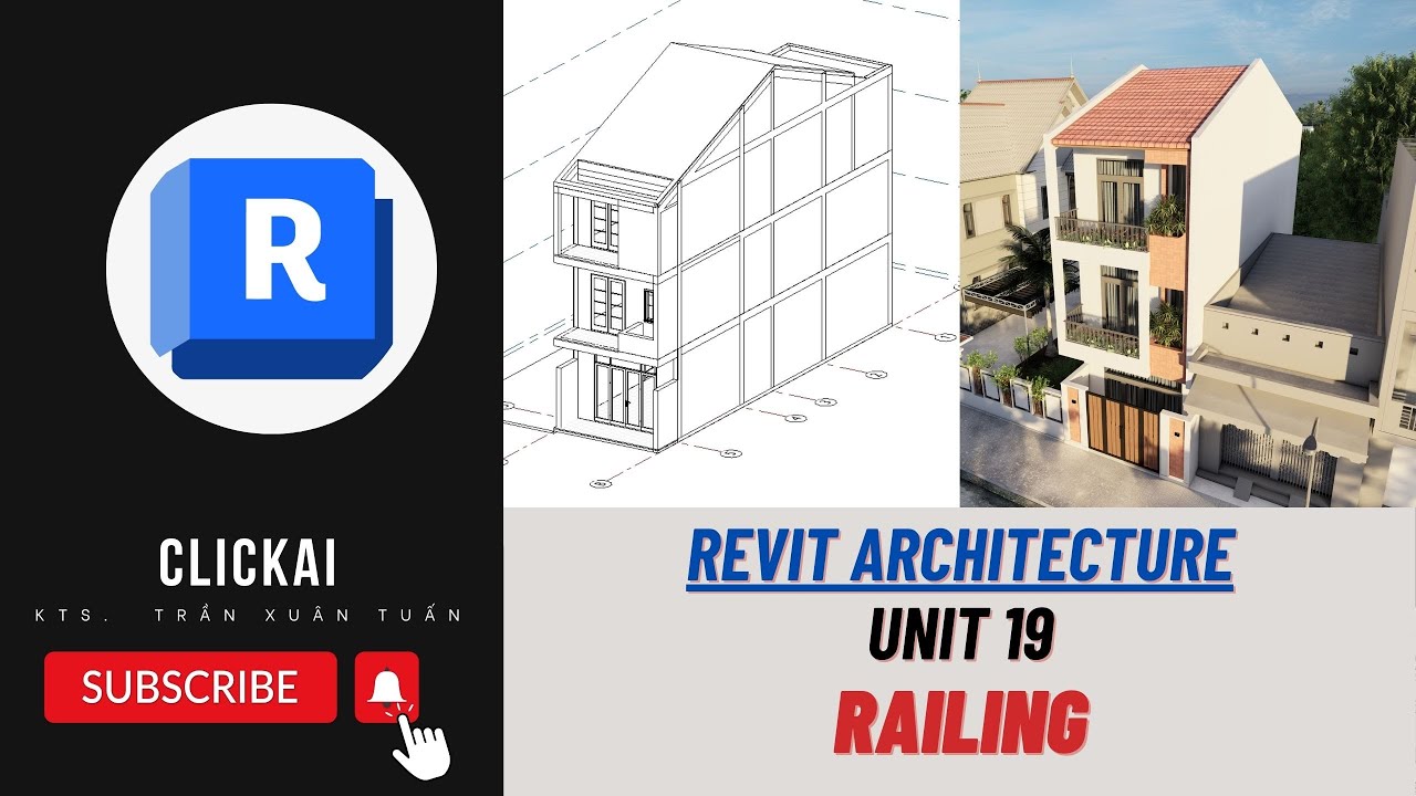 19-Cơ bản Revit 2025- Cách Vẽ lan can