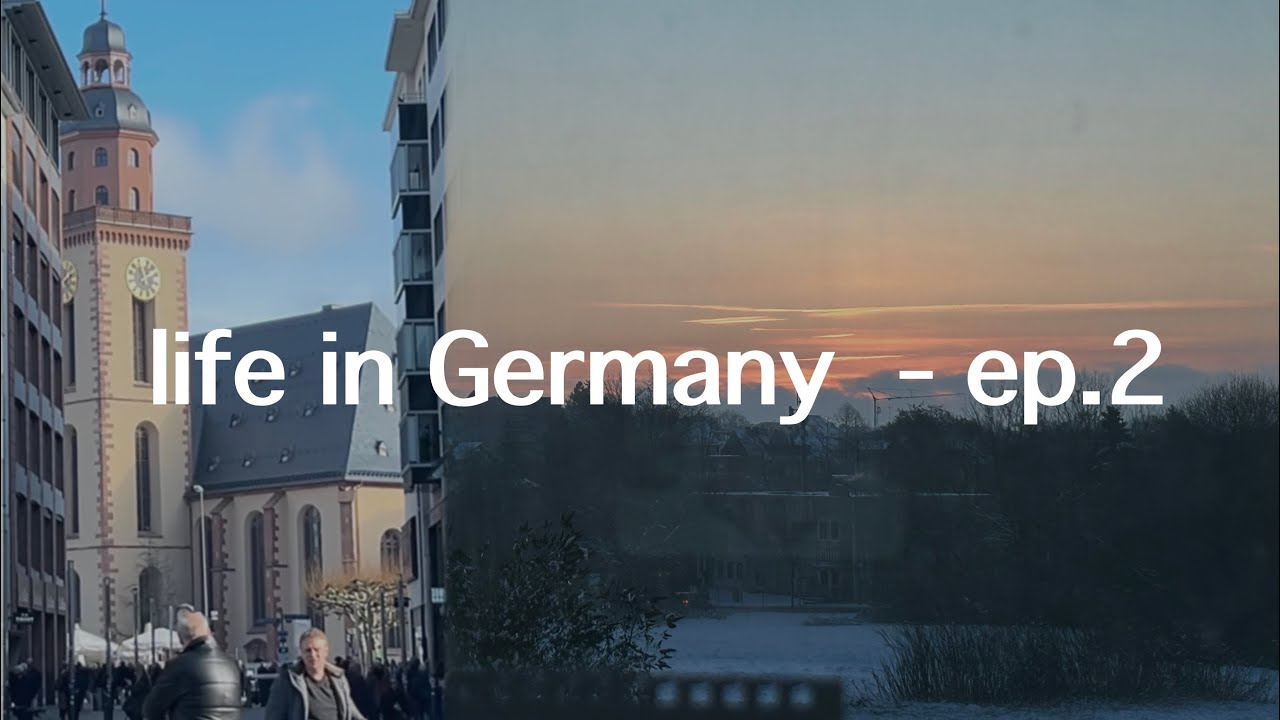 [독일 VLOG🇩🇪 -2] 주말에 공부하고 외식하고 프푸 놀러가는 독일 예비의대생