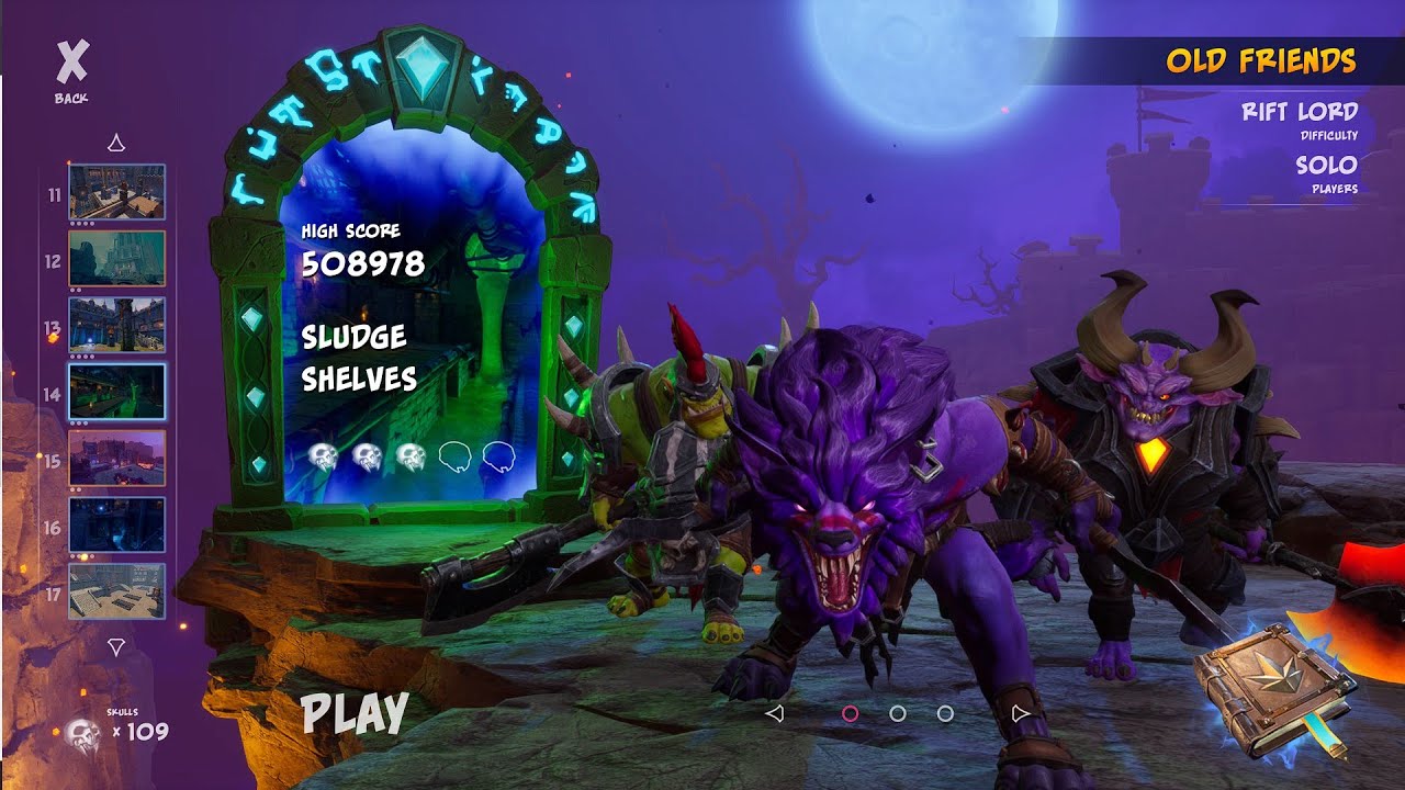 Orcs Must Die! 3 Level 14 - Sludge Shelves Rift Lord Difficulty|Google Stadia (Gameplay/Walkthrough)