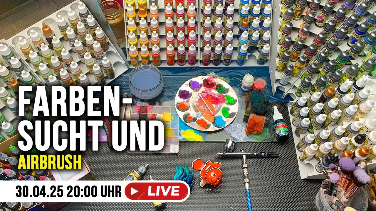 Farben, Sucht & Airbrush – Malabend mit Dory & Community-Talk! 🎨🖌️🐠