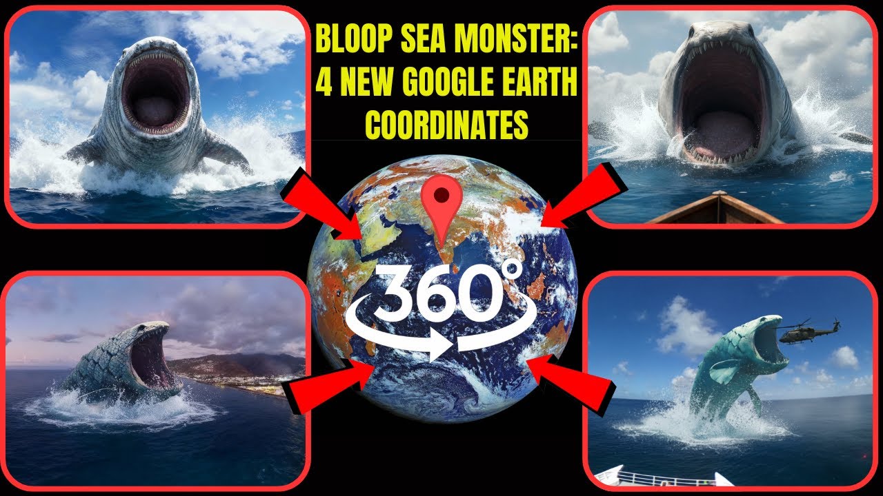 VR 360&deg; - Bloop Sea Monster: 4 New Google Earth Coordinates!