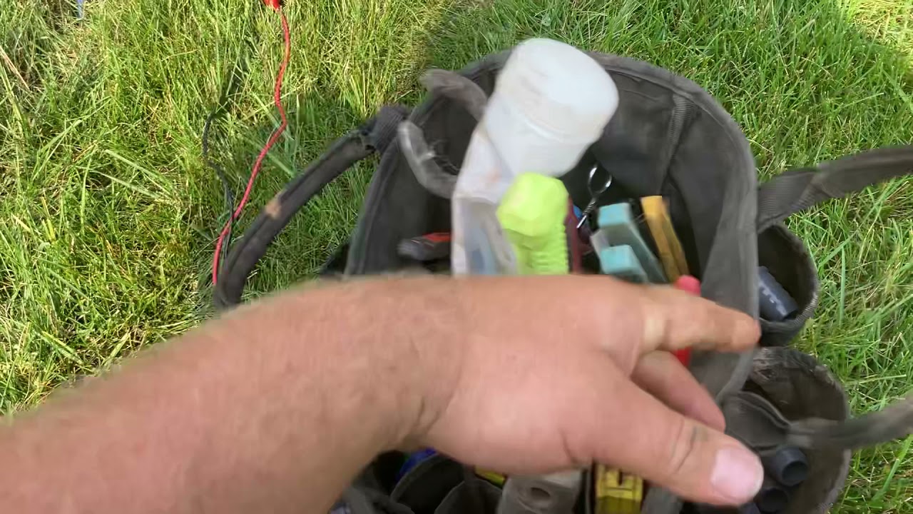 Irrigation tool bag Set up for service￼
