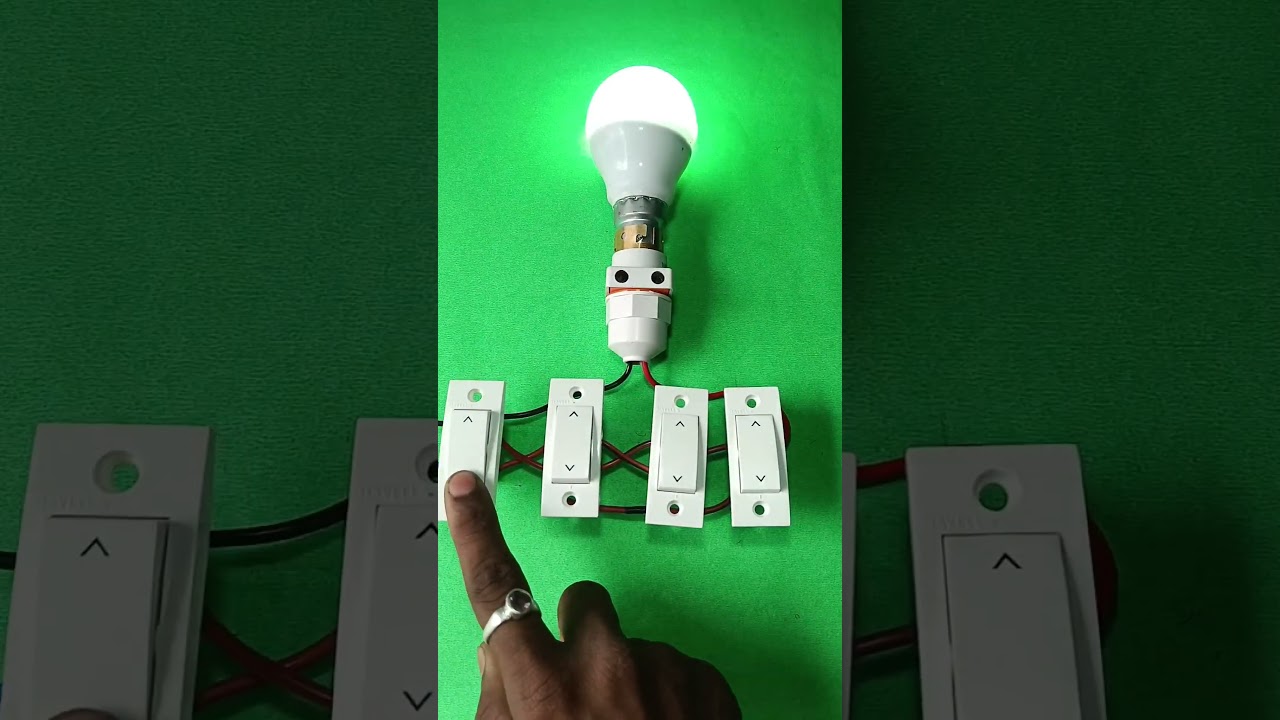 1 light 4 two way switch connection wiring