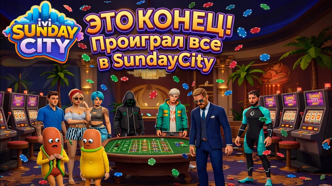 SUNDAY CITY ПРОИГРАЛ 100.000.000 В КАЗИНО 🎰 
