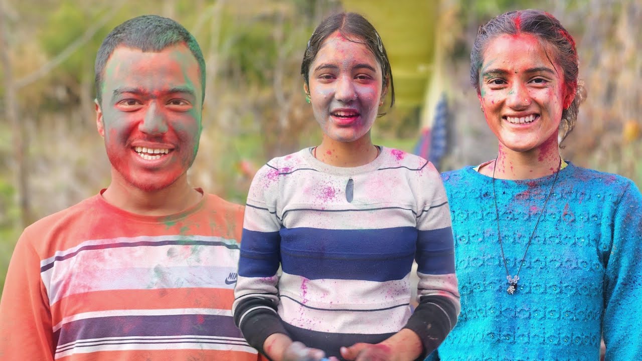 ऐसी होली खेली कि मजा आ गया ।। Namaste Pahad ।। Holi Vlog || Pahadi Holi || Ashutosh Negi