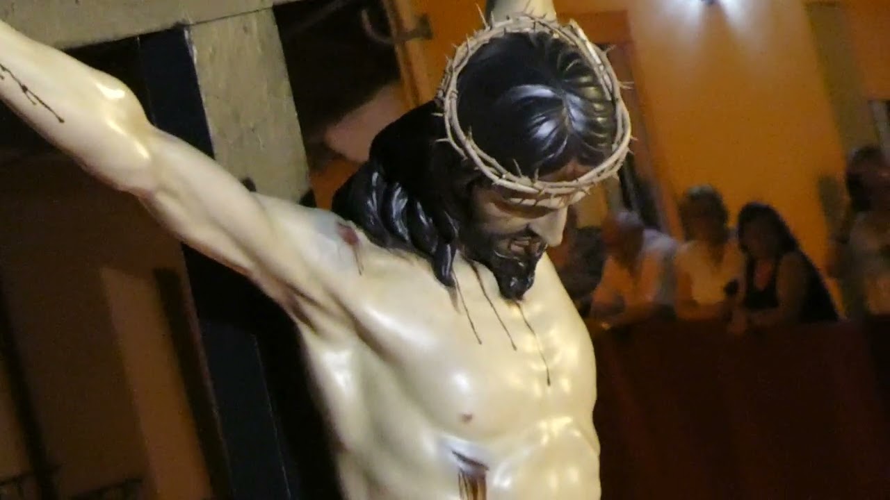 102 PROCESION DEL STMO  CRISTO DE LA SALUD ALCALA LA REAL 1 9 2024 P. DE SAN JUAN-S.C. TRES CAIDAS