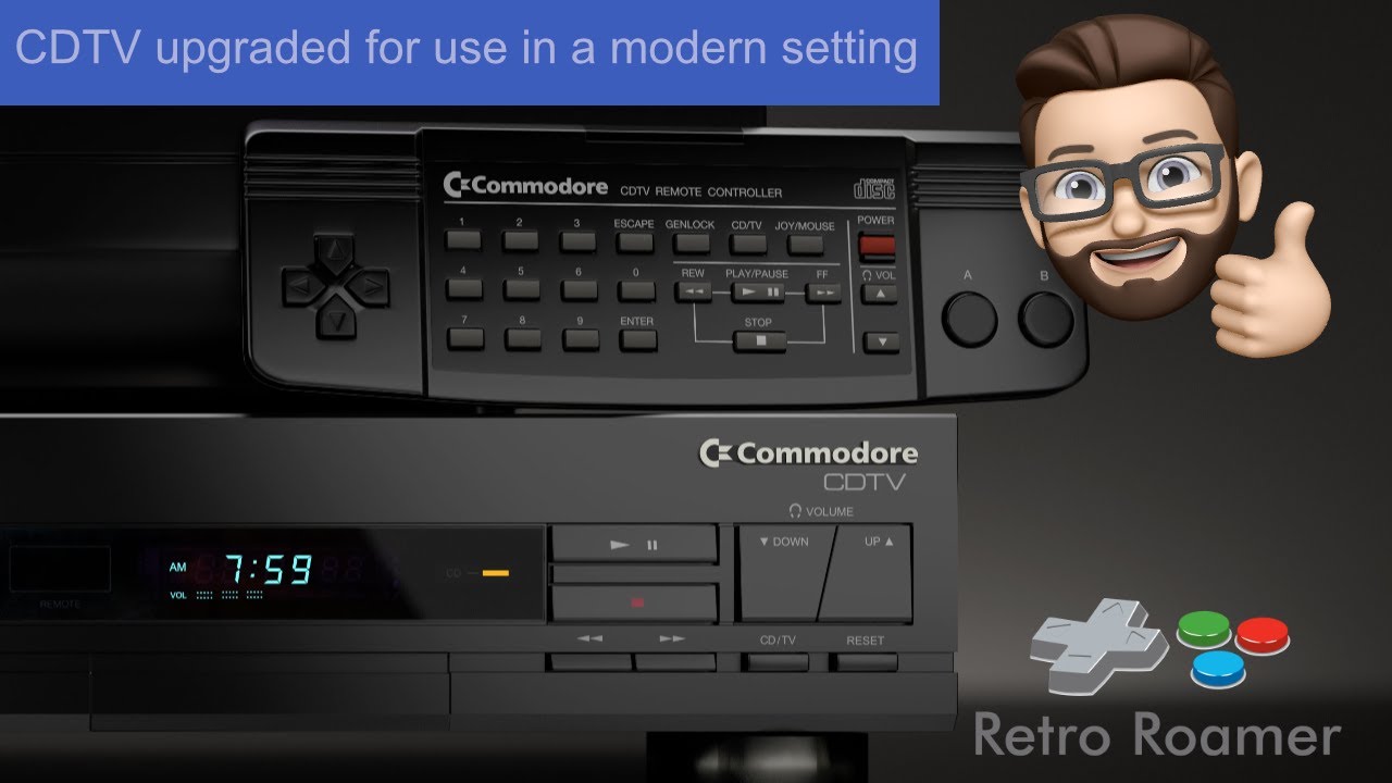 CDTV upgraded for use in a modern setting