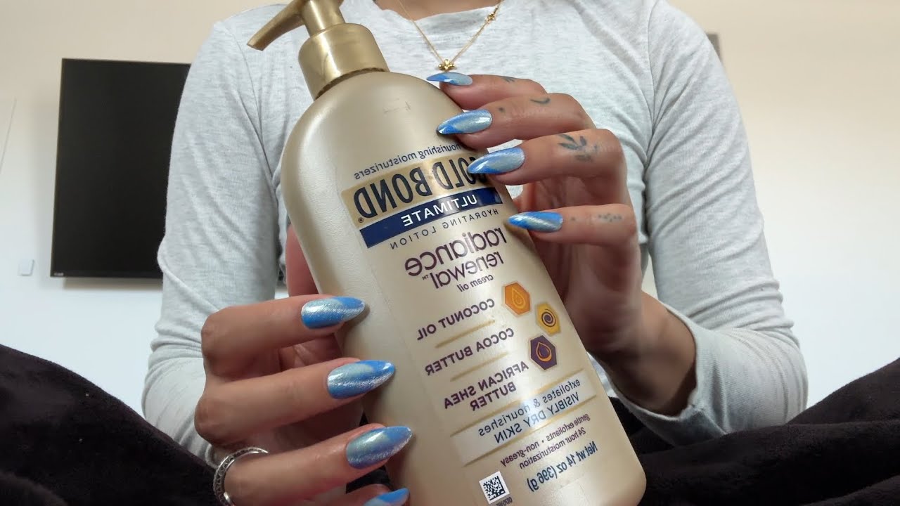 ASMR Tapping & Scratching on Skincare Products