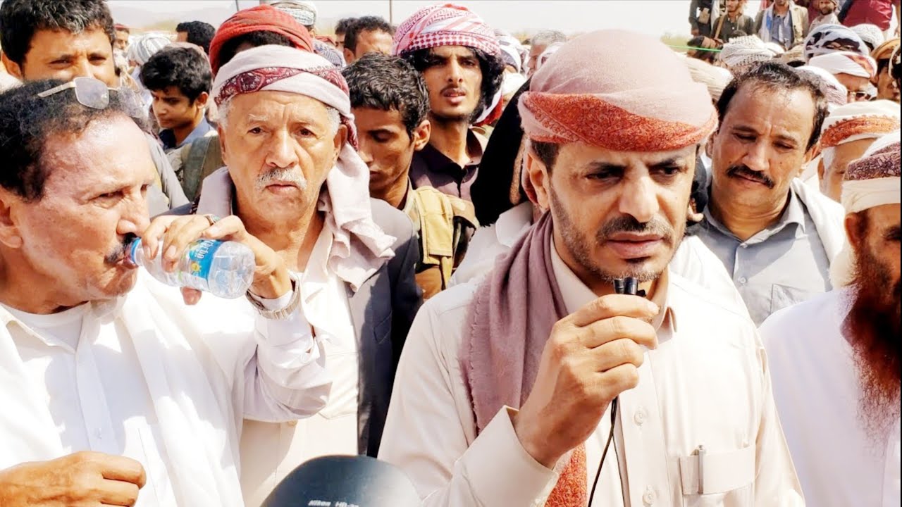 كلمة الشيخ عبدالواحد علي القبلي نمران المرادي بتشييع جنازة والده / مارب اليمن
