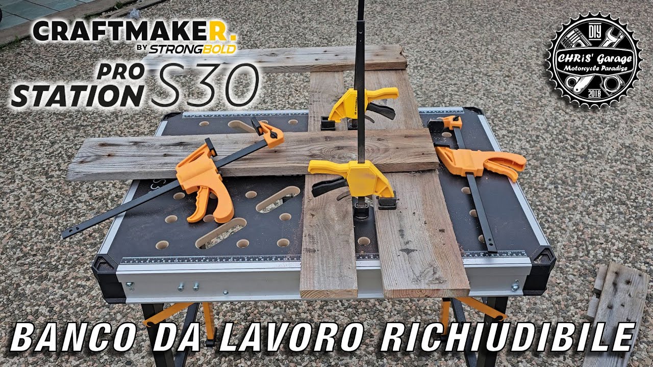 CRAFTMAKER Pro Station S30: Banco da lavoro richiudibile, pratico e robusto