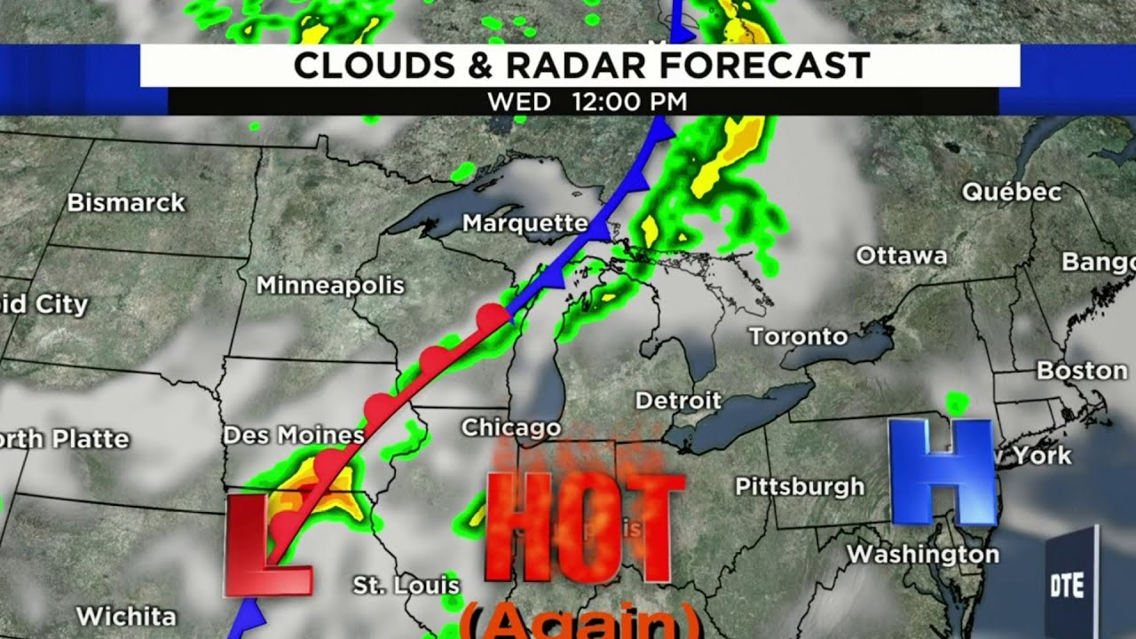 SE Michigan weather forecast for July 13, 2020 -- morning update