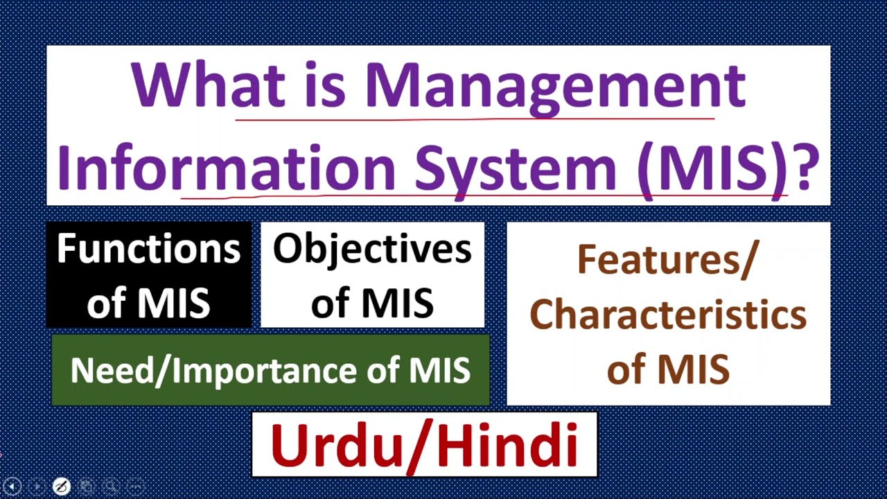 Management Information System-MIS-Features & Functions of MIS-Objectives of MIS-Need/Importance