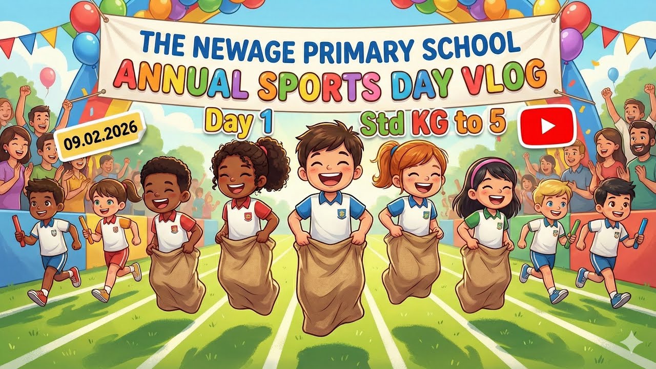 Sports Day 2026 | The Newage High School | Day 1 | Std Kg to 5 | New Games For Students | Fun Enjoy