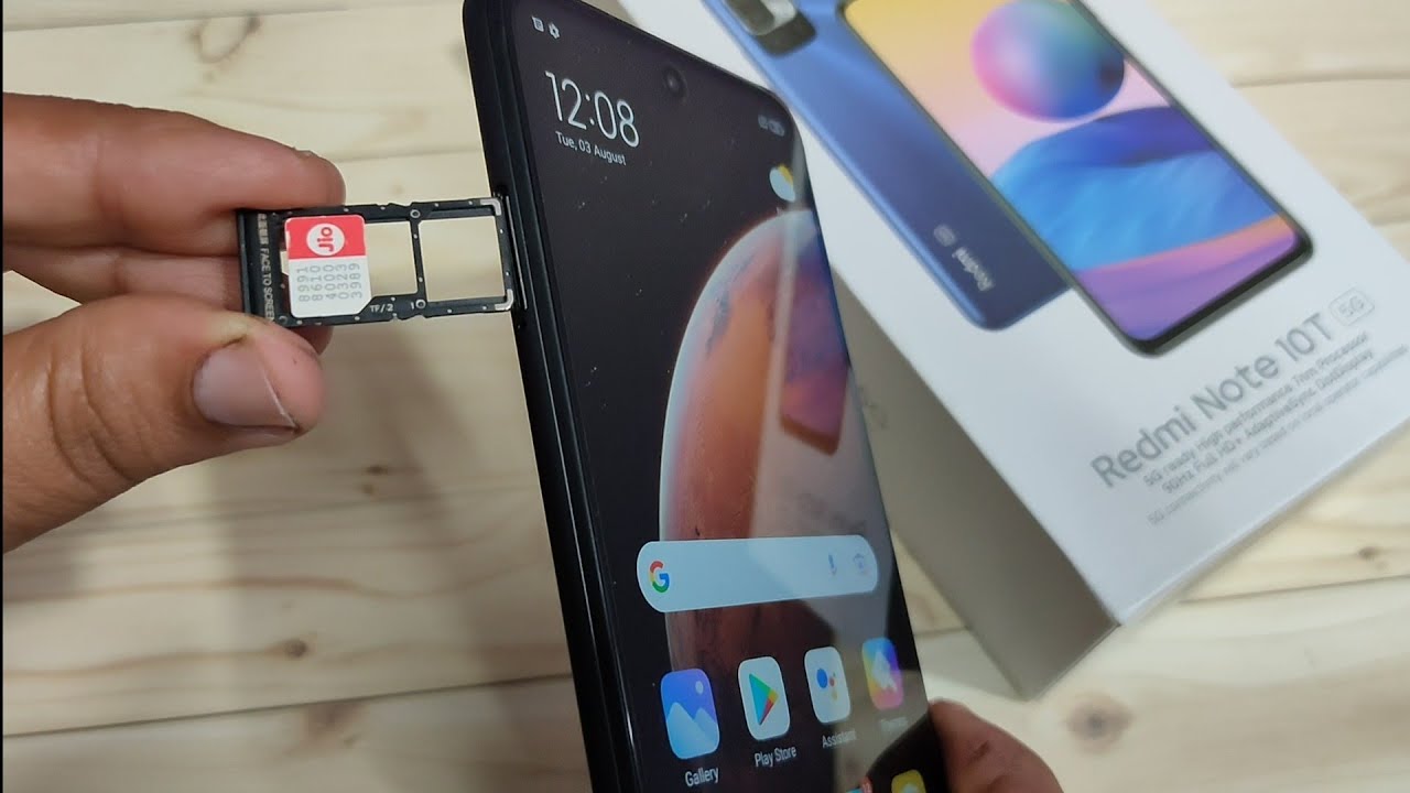 Redmi Note 10T 5G | How To Insert Sim in Redmi Note 10T 5G