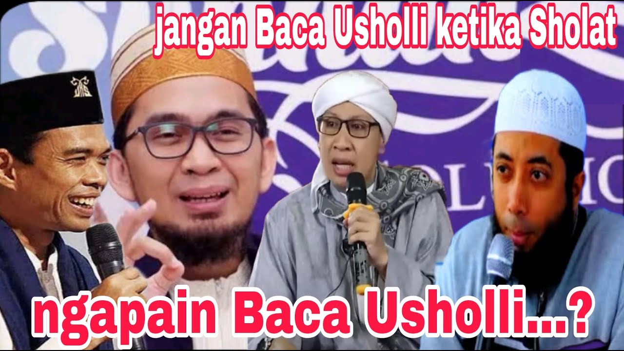 Melafadzkan Niat pakai Usholli Hukumnya tidak Boleh