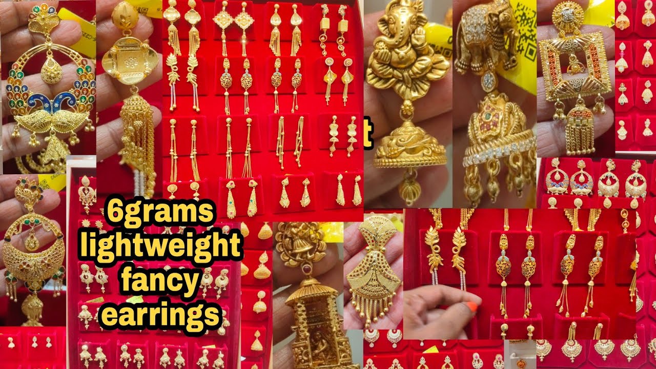6grams lightweight fancy earrings/come jimkki/chain hanging earrings