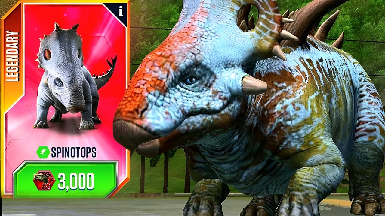 NEW SUPERHYBRID SPINOTOPS X3 MAX LEVEL 40 JURASSIC WORLD THE GAME