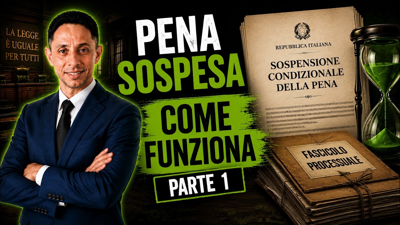 📌PENA SOSPESA: che cosa è la SOSPENSIONE CONDIZIONALE DELLA PENA🕓 - parte 1