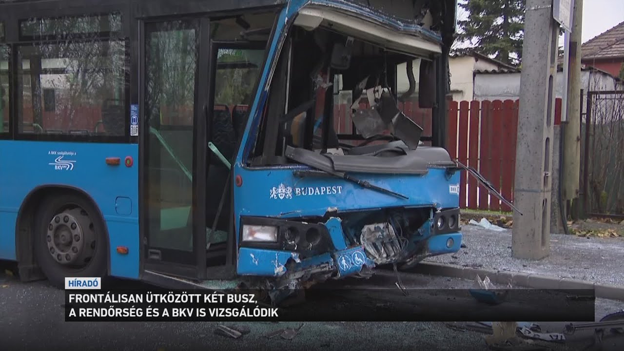 Frontálisan ütközött két busz, a rendőrség és a BKV is vizsgálódik