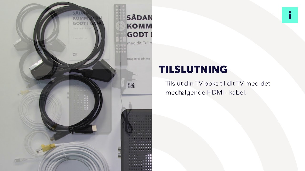 Opsætning af TV-boks med kabel