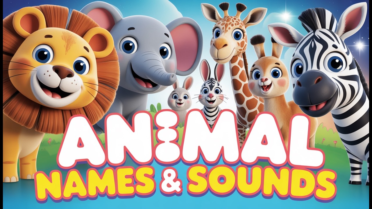Animal Names for Kids | Animals Sounds & Baby Names | Educational Videos By kids learning fair