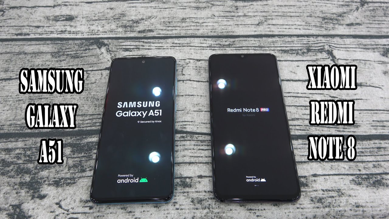 Samsung Galaxy A51 vs Xiaomi redmi note 8 Pro | SpeedTest and Camera comparison